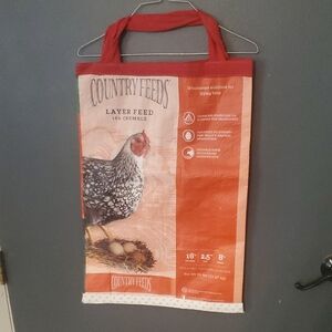 Orange Feed Bag Tote